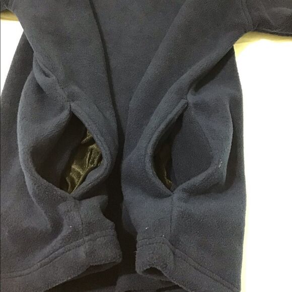 NFL New England Patriots Quarter Zip Fleece Pullover Jacket Good Condition - Picture 9 of 12